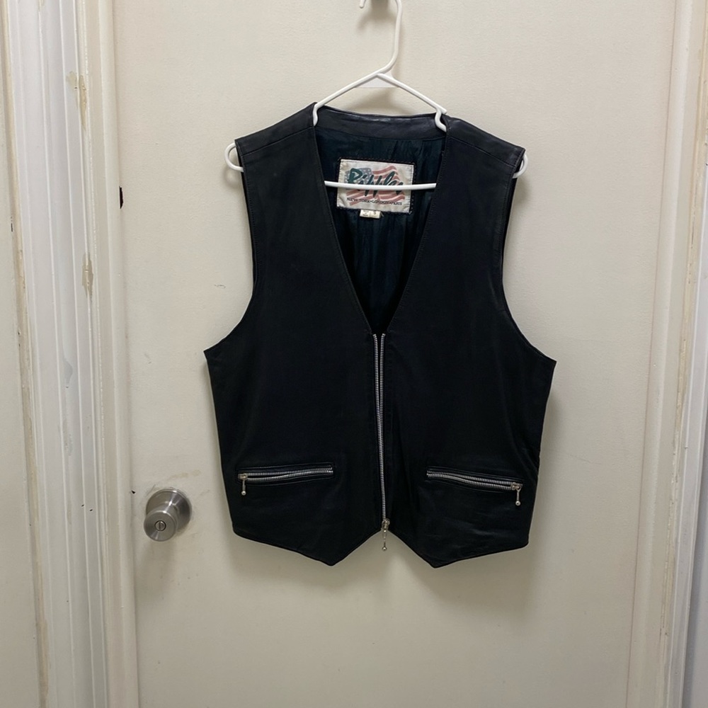 Ripples Leather Vest